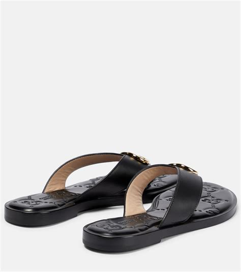 gucci women's interlocking g thong sandal|Gucci thong sandals sale.